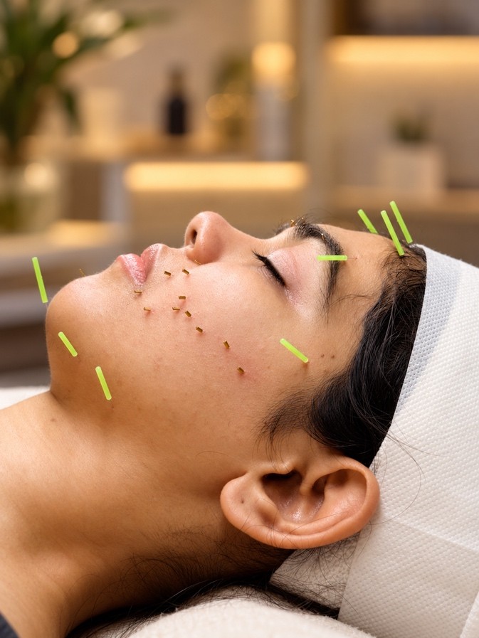 Cosmetic acupuncture treatment